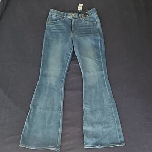 Express Denim Flare Jeans in Blue
